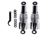 Chrome 10.5" Rear Shocks Absorbers Lowering For Harley Road King Tour Glide FLT Dyna 1991-2016 24938032