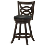 Cappuccino and Black Swivel Counter Height Stool B062P153488
