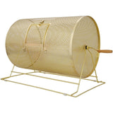 Raffle Drum,Holds 10000 Tickets or 300 Ping Pong Balls, Metal Lottery Spinning Drawing with Wooden W465P234498