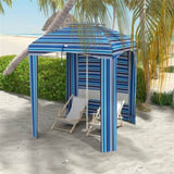 Outdoor Umbrella-Blue White 89642503