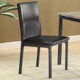 Black and Grey Upholestered Side Chair B062P153675