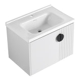 28 Inch Bathroom Vanity with Ceramic Sink, For Small Bathroom, Bathroom Vanity with Soft Close Door W999P146019