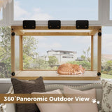 Waterproof Window Cat Perch Catio, Wood Cat Window Box, Window Catio for Indoor Cats. Suitable W2831P314279