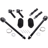 ZNTS 12Pcs Suspension Front Lower Control Arms Tierod Kit for GMC Sierra 1500 07-13 09652658