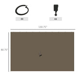 Universal Gazebo Sidewallt Coffee-AS 90307190