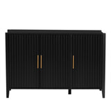 ZNTS Featured Three-door Storage Cabinet with Metal Handles, Suitable for Corridors, Entrances, Living WF308089AAB