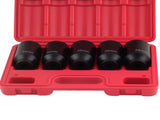 5pc 1/2" Drive Front & Back Wheel Spindle Axle Nut Deep Impact Socket Kit Set 82646877