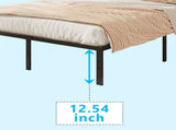 Black Full Size Simple Basic Platform Metal Bed Frame - 14 Inch Bed Height 89524123