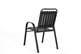 5-Piece Plastic chair and steel table Outdoor Dining Set, plastic Chairs and Table Set for Garden 90193128