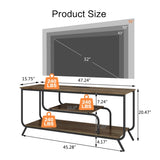 ZNTS TV Stand Power Outlets and LED Lights - TV Stand for TVs up to 55 Inch, Entertainment Center W2977P224348