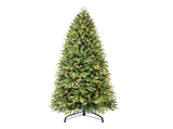 Artificial 7ft Green Christmas Tree with 1375 PE/PVC Mixed Branch Tips, 400L warm white led, memory 53507276