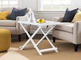 Folding Tray Table, White 36584573