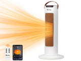 24" Tower Space Heater, 1500W Smart Electric Heater with Thermostat, WiFi APP & Remote Control, 78523461