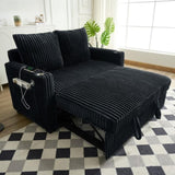 Sleeper Couch w/Pull Out Bed, Modern Corduroy Convertible Sleeper Bed, Small Love seat W1825P333318