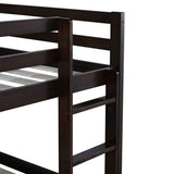 ZNTS Solid Wooden , Solid Rubber Wooden Twin over Twin Loft Bed with Ladder ,Upper and Bottom Bed W504P191655