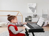 61 Key Kids Piano Toy with Adjustable Stand & Microphone - Multifunctional Electronic Keyboard with 87964547
