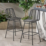 Sawtelle Outdoor Wicker Barstools 65481.00GRY