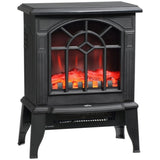 ZNTS 750W/1500W 18 inch Electric Fireplace Heater-black （Prohibited by WalMart） 74207341