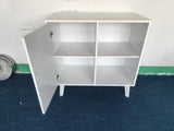 Sideboard Buffet Kitchen Storage Cabinet, Accent Cabinet with Solid Wood Feet for Decorated Doors, W808P263759