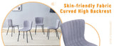 Luxury Minimalist Chairs - A set of 4 high quality dining chairs with black legs. The integral W1151P262796