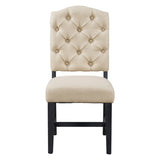 TREXM Retro Style Dining Chair Set with 4 Upholstered Chairs for Dining Room and Living Room WF298830AAP