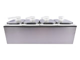 8L Stainless Steel Sauce Pump Dispenser Squeeze Condiment Dispensing Container Condiment Pump 02010856