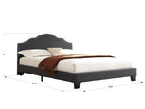 Gray Cal King Upholstered Bed B361P497722