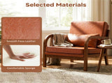 Comfy Armchair with Removable Cushions & Lumbar Pillow, Ergonomic Accent Chair Support 400 lbs 63921264