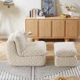 Liyasi Full Compression sofa chair with swivel add Ottoman W820P312316