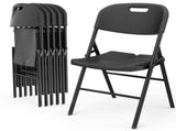 4 Pack Plastic Folding Chair with 440-Pound Capacity, Commercial Grade Folding 32337402