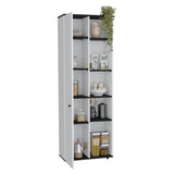 Hoyt Kitchen Pantry Storage Cabinet With and Five Interior and Exterior Shelves B200P173178