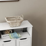 Farmhouse Storage Cabinet ,Versatile Double-Door Storage Cabinet with Adjustable Shelves - Perfect W3151P288898