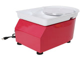 10 Inch Electric Pottery Wheel, Ceramic Clay Machine with Foot Pedal & Detachable Basin, 60-300RPM W465P381435