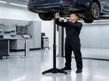 Adjustable Underhoist Support Jack Stand, 1654 LBS Max Load Triangular Base Hoist Support Stand with 58443389