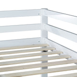 Solid Wooden , Solid Rubber Wooden Twin over Twin Loft Bed with Ladder ,Upper and Bottom Bed W504P191646
