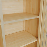 large-capacity single-door storage shelves in living rooms, bathrooms and other life scenes W2207P308721