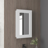 Juno 25.7" H x 15.7" W Narrow Mirror Medicine Cabinet, One door with Three interior Shelves for B070P242486