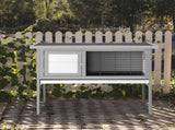 36" Single Deck Waterproof Wooden Chicken Coop Hen House Pet Animal Poultry Cage Rabbit Hutch Gray 39902193