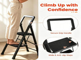 2 Step Folding Step Ladder, 330 lbs Heavy-Duty Metal Step Stool with Reinforced X-Structure, 59994791