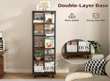 5 Tiers Rotating Bookshelf, Corner, 360 Display Wood Spinning Bookshelves, Floor Standing W2641P399191