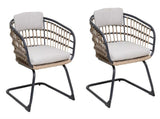 Wicker Dining Chair-SET OF 2 is designed to elevate your patio, balcony, or garden space into a W3990P421170