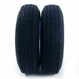 2x Tralier Tires Tubeless 480-8 4.80 X 8 8" B 5 Lug Hole Bolt Wheel White 4 Ply 75909727