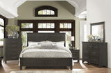 1pc Charcoal Gray Finish 7 Drawers Dresser Transitional Style Wooden Bedroom Furniture B011P220616