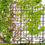 2 Pack Metal Garden Trellis 86.7" x 19.7" Rustproof Trellis for Climbing Plants Outdoor Flower W158681071