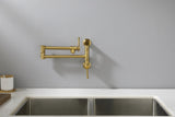 Wall mounted Filler Faucet, Modern Brass Filler Two-Attachment Wall Mount Folding Kitchen W2287P184459