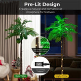 6 feet Hawaiian style artificial palm tree with LED lighting 90796181