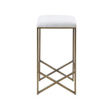 Backless Upholstered Counter Stool 26"H B035118569