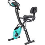 ZNTS Folding Exercise Bike, Fitness Upright Recumbent with 16-Level Adjustable Resistance, Arm Bands 41747024