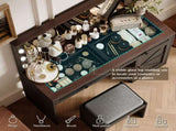 43.4"Makeup Vanity Table, Makeup Table with Large Mirror and 11 LED Light , Brightness Adjustable, W2386P199525