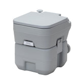 ZNTS Portable Toilet With 5.3 Gallon Waste Tank and Carry Bag, Porta Potty for RV Boat Camping, Gray W2181P148123